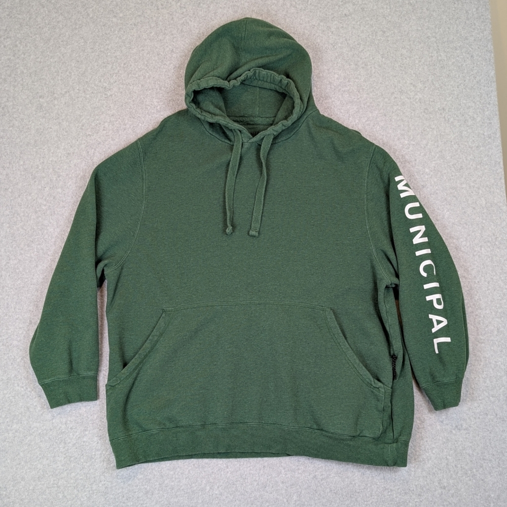 Municipal Sport Utility Gear Gameday Hoodie Men's 3XL Green Pullover Sweatshirt